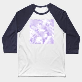 Purple and White Pastel Tie-Dye Baseball T-Shirt